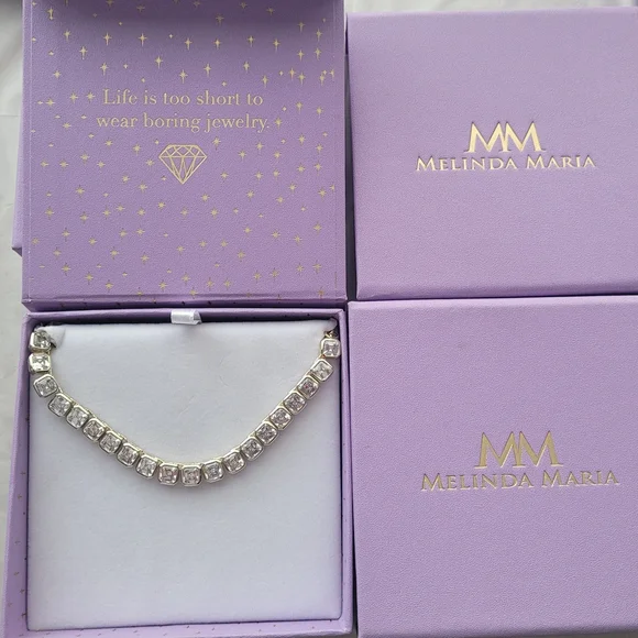 Melinda Maria Gold Plated Necklace - Picture 1 of 5